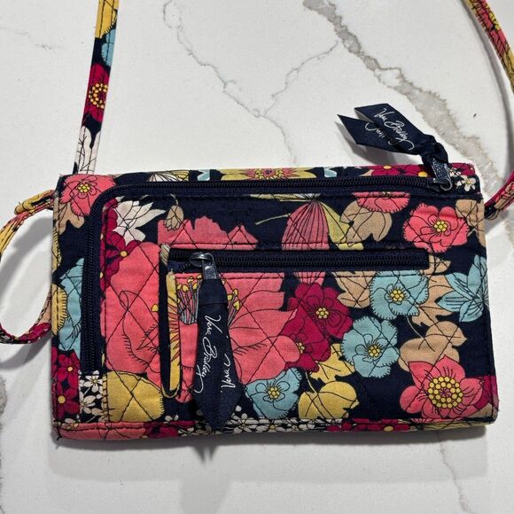 Vera Bradley Happy Snails Women’s Crossbody  Wallet Quilted Cotton Retired 2011 - Picture 9 of 16